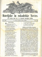 Kmetijske in rokodelske novice leta 1848. Vir: Inštitut za novejšo zgodovino